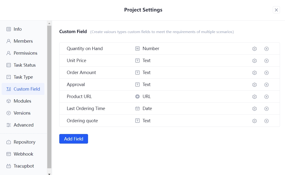 Tracup_project_settings